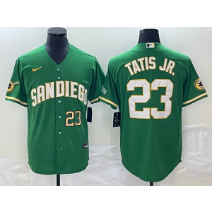 MLB Padres 23 Fernando Tatis Jr. Green Nike Cool Base Men Jersey