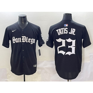 MLB Padres 23 Fernando Tatis Jr. New Black Nike Cool Base Men Jersey