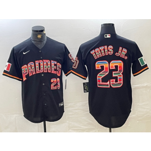 MLB Padres 23 Fernando Tatis Jr. Rainbow Nike Cool Base Men Jersey