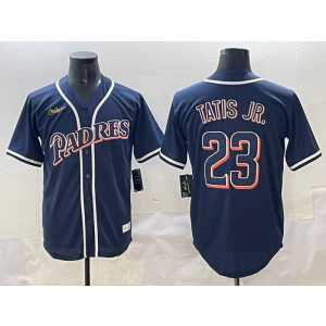 MLB Padres 23 Fernando Tatis Jr Navy Nike Cool Base Men Jersey