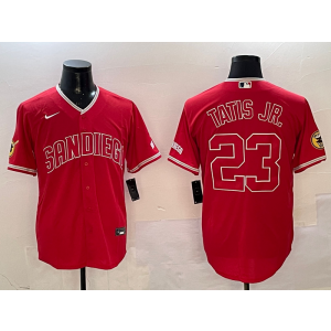 MLB Padres 23 Fernando Tatis Red Nike Cool Base Men Jersey