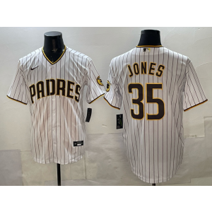 MLB Padres 35 Randy Jones White Nike Cool Base Men Jersey