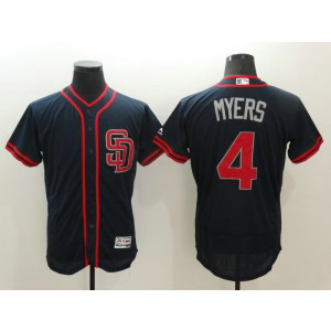 MLB Padres 4 Wil Myers Navy Fashion Stars and Stripes Flexbase Men Jersey