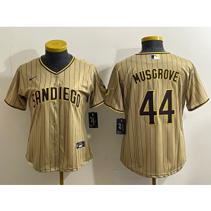 MLB Padres 44 Joe Musgrove Brown Nike Cool Base Youth Jersey