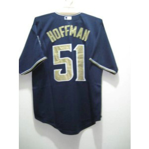 MLB Padres 51 Trevor Hoffman Blue Men Jersey