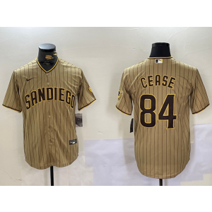 MLB Padres 84 Cease Brown Nike Cool Base Men Jersey