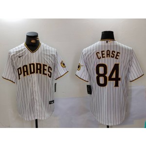 MLB Padres 84 Cease White Nike Cool Base Men Jersey