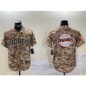 MLB Padres Blank Baseball Logo Nike Cool Base Men Jersey