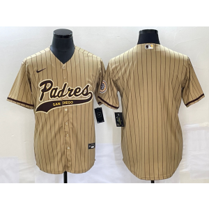 MLB Padres Blank Brown Baseball Nike Cool Base Men Jersey