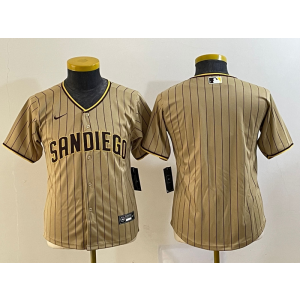 MLB Padres Blank Brown Nike Cool Base Youth Jersey