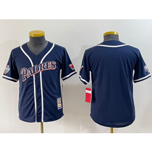 MLB Padres Blank Navy Nike Cool Base Youth Jersey