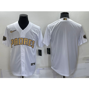 MLB Padres Blank White 2022 All-Star Cool Base Men Jersey