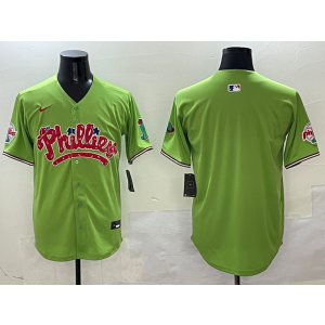 MLB Phillie Blank Green Nike Cool Base Men Jersey
