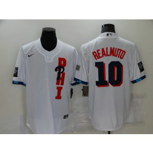MLB Phillies 10 JT Realmuto White 2021 All Star Cool Base Men Jersey