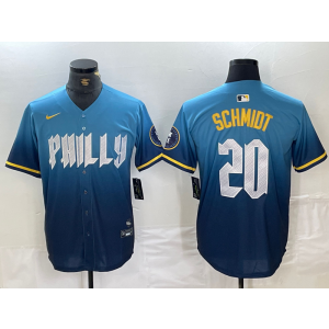 MLB Phillies 20 Mike Schmidt 2024 City Connect Nike Cool Base Men Jersey