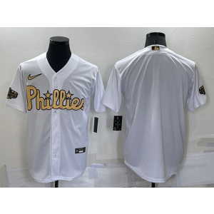 MLB Phillies Blank White 2022 All-Star Cool Base Men Jersey