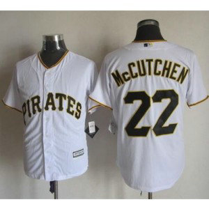 MLB Pirates 22 Andrew McCutchen White New Cool Base Men Jersey