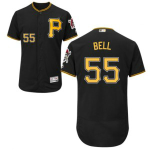 MLB Pirates 55 Josh Bell Black Flexbase Men Jersey