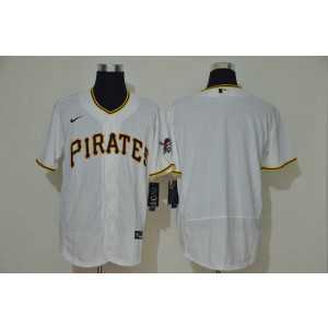 MLB Pirates Blank White 2020 Nike Flexbase Flexbase Men Jersey