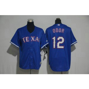 MLB Rangers 12 Rougned Odor Blue Cool Base Men Jersey