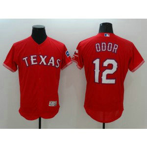 MLB Rangers 12 Rougned Odor Red Flexbase Men Jersey