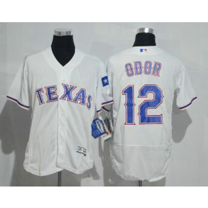 MLB Rangers 12 Rougned Odor White 2016 Flexbase Men Jersey
