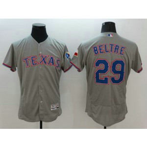 MLB Rangers 29 Adrian Beltre Grey Flexbase Men Jersey