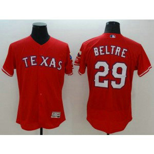 MLB Rangers 29 Adrian Beltre Red Flexbase Men Jersey