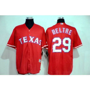 MLB Rangers 29 Adrian Beltre Red New Cool Base Men Jersey