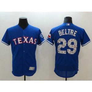 MLB Rangers 29 Adrian Beltre Royal 2018 Spring Training Flex Base Men Jersey