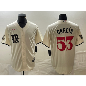 MLB Rangers 53 Adolis García 2023 City Nike Cool Base Men Jersey