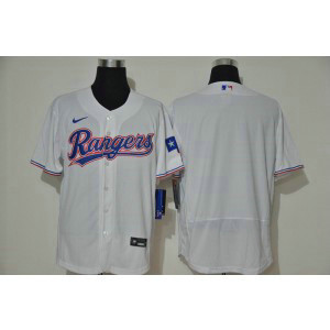 MLB Rangers Blank White 2020 Nike Flexbase Men Jersey