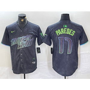 MLB Rays 11 Paredes Black 2024 City Connect Nike Cool Base Men Jersey