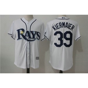 MLB Rays 39 Kevin Kiermaier White Cool Base Men Jersey