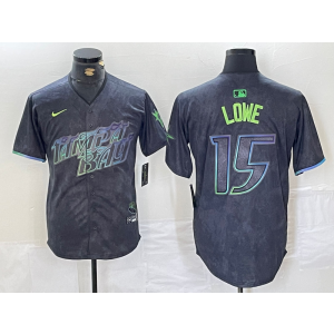 MLB Rays 5 Lowe Black 2024 City Connect Nike Cool Base Men Jersey