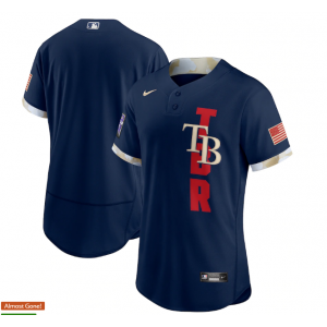 MLB Rays Blank Navy 2021 All-Star Flexbase Men Jersey