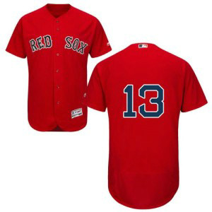MLB Red Sox 13 Hanley Ramirez Red Flexbase Men Jersey