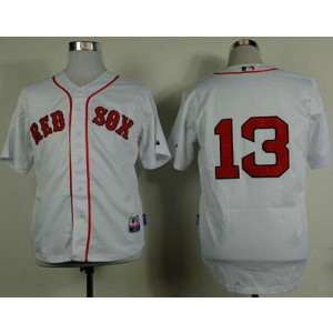 MLB Red Sox 13 Hanley Ramirez White Cool Base Men Jersey