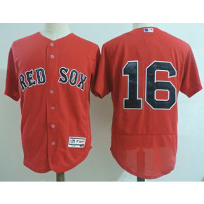 MLB Red Sox 16 Andrew Benintendi Red Flexbase Men Jersey