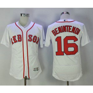 MLB Red Sox 16 Andrew Benintendi White Flexbase Men Jersey