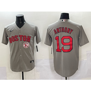 MLB Red Sox 19 Anthony Grey Nike Cool Base Men Jersey