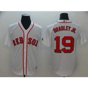 MLB Red Sox 19 Jackie Bradley Jr. White New Cool Base Men Jersey