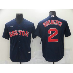 MLB Red Sox 2 Xander Bogaerts Navy Nike Cool Base Men Jersey