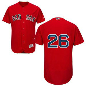 MLB Red Sox 26 Wade Boggs Red Flexbase Men Jersey
