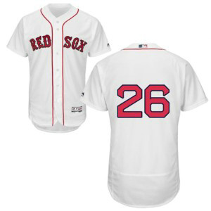 MLB Red Sox 26 Wade Boggs White Flexbase Men Jersey