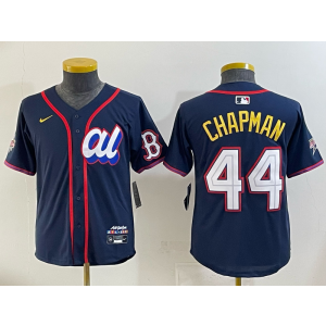 MLB Red Sox 44 Chapman Navy 2025 All Star Nike Cool Base Youth Jersey