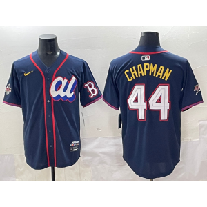 MLB Red Sox 44 Chapman Navy American League 2025 All Star Nike Cool Base Men Jersey