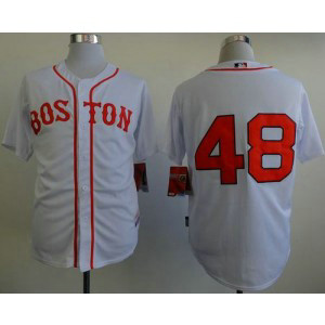 MLB Red Sox 48 Pablo Sandoval White Cool Base Men Jersey