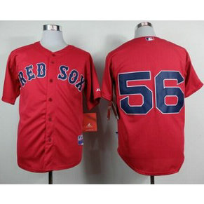 MLB Red Sox 56 Joe Kelly Red Cool Base Men Jersey