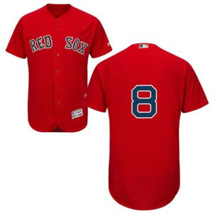 MLB Red Sox 8 Carl Yastrzemski Red Flexbase Men Jersey
